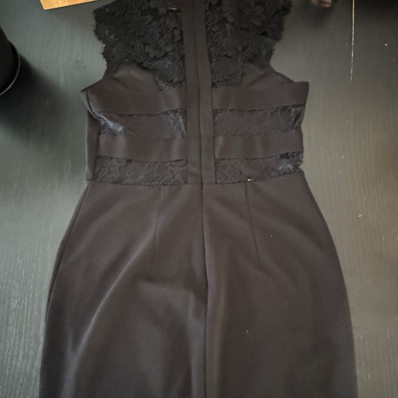Black Express Lace Cocktail Dress - Picture 2 of 3